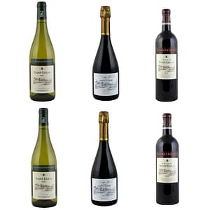 coleção exclusiva de 6 garrafas de vinhos Château Saint Louis