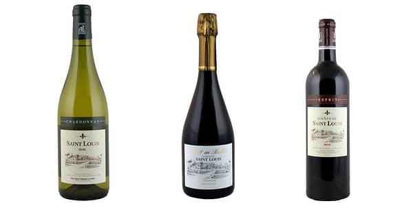 Entdecken Sie unser prestigeträchtiges Sortiment von 3 Flaschen Wein vom Château Saint Louis, die eine Vielfalt an einzigartigen Geschmacksrichtungen präsentieren.