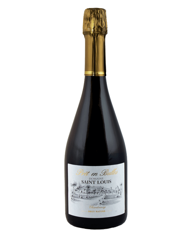 Immagine della bottiglia di Prêt en Bulles 2020: "Una bottiglia di Prêt en Bulles Millésime 2020, uno spumante eccezionale con aromi di frutta bianca e agrumi, ideale per celebrare momenti speciali".