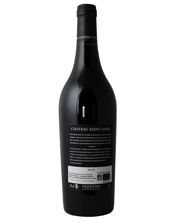 Imagen de la botella de L'EXTREME 2016 BIO : "Botella de L'EXTREME 2016 BIO, que encarna la elegancia y la complejidad del terruño biológico, perfectamente equilibrado con notas de fruta y'especias."